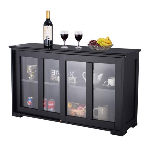 Black sideboard buffet dining - sideboard,